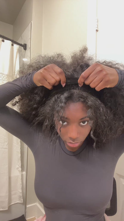 Pixie Curly Half Wig